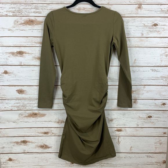 Missufe Casual Long Sleeve Ruched Bodycon  Dress - Picture 5 of 6
